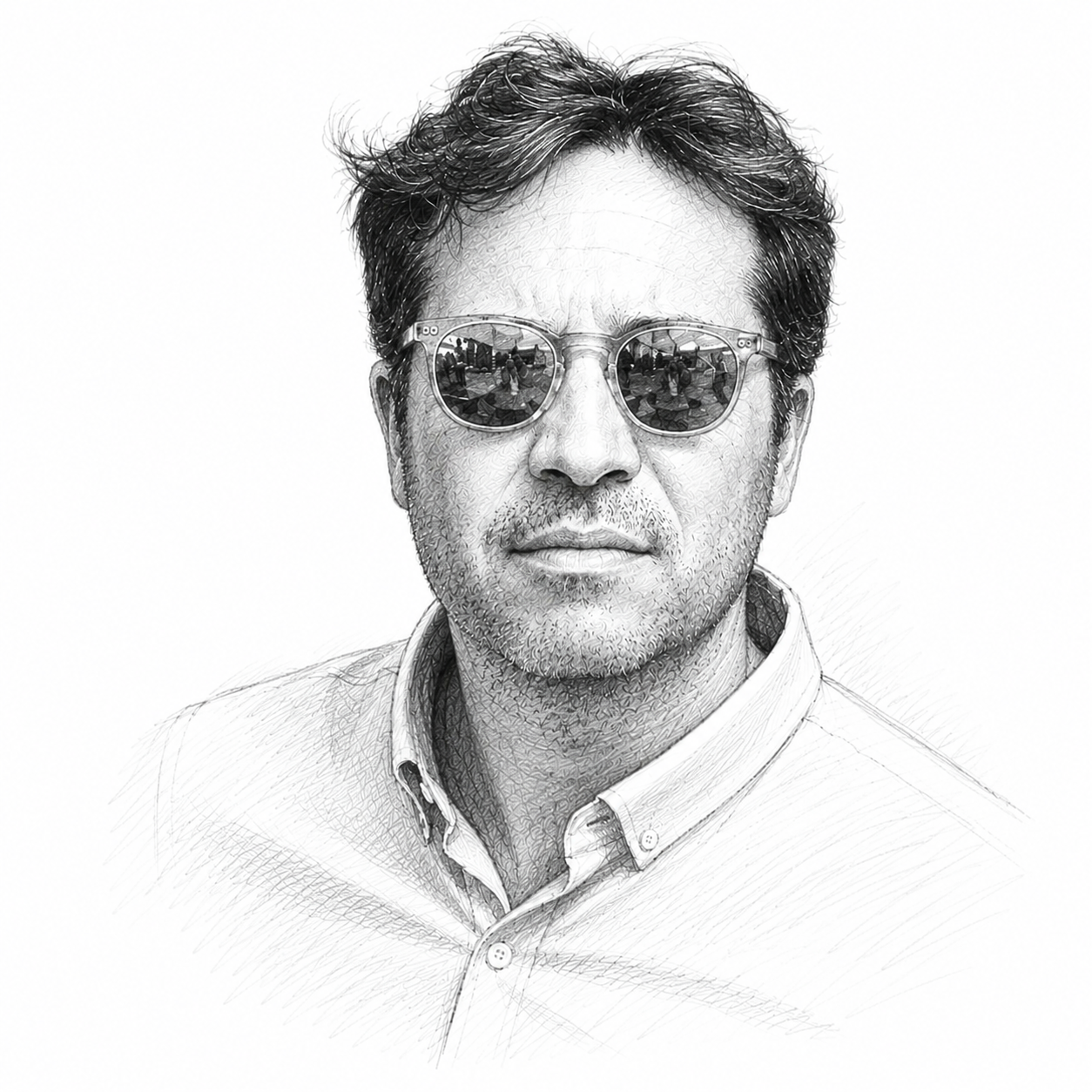 Editorial portrait of the studio's founder